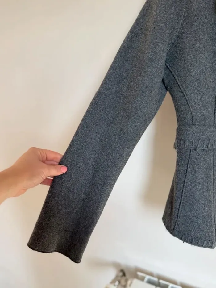 Veste en laine vintage grise Bruphils - photo numéro 6