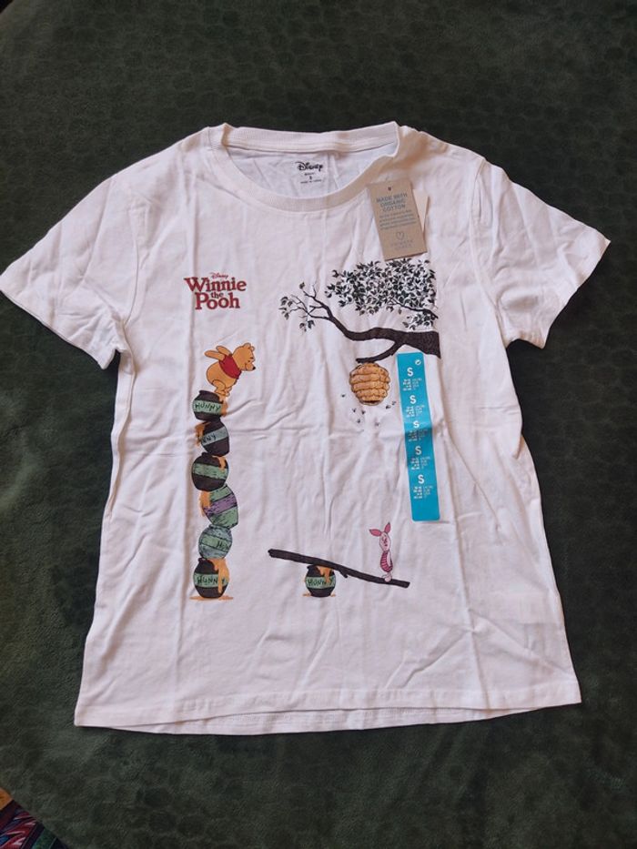 T-shirt femme Disney Winnie l'ourson S Neuf coton - photo numéro 2