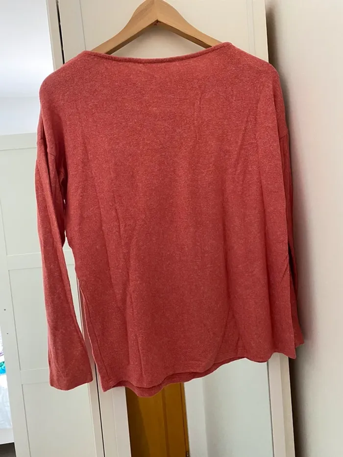 t-shirt manche longue rouge S - photo numéro 3