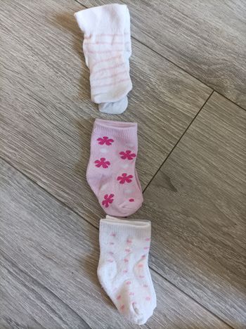 Lot 3 paires de chaussettes bébé