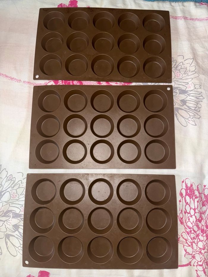 Lot de 3 moules en silicone - photo numéro 2