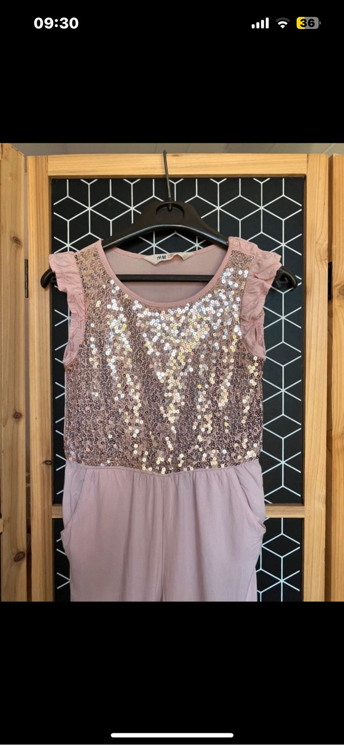 Combinaison rose à sequins - photo numéro 2