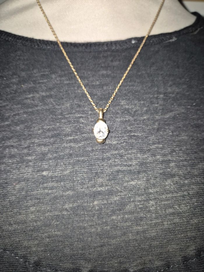 Chaîne + pendentif #plaqueor - photo numéro 5