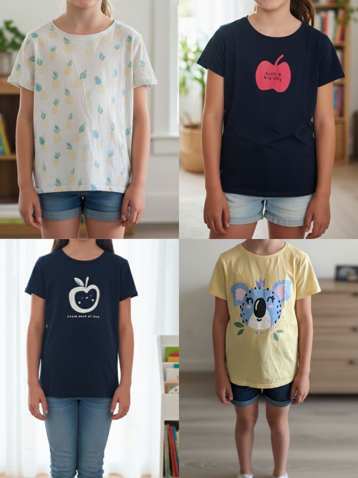 Tee shirt( 3 en 12 ans et 1 en 10 ans)