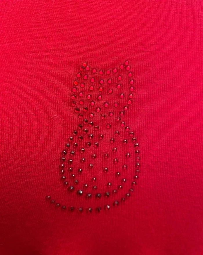 Magnifique t-shirt chat dentelle - photo numéro 3