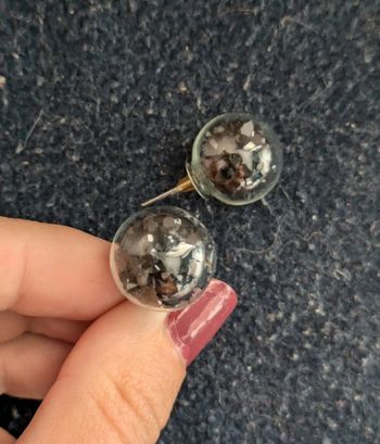 Boucles d'oreilles remplies de perles