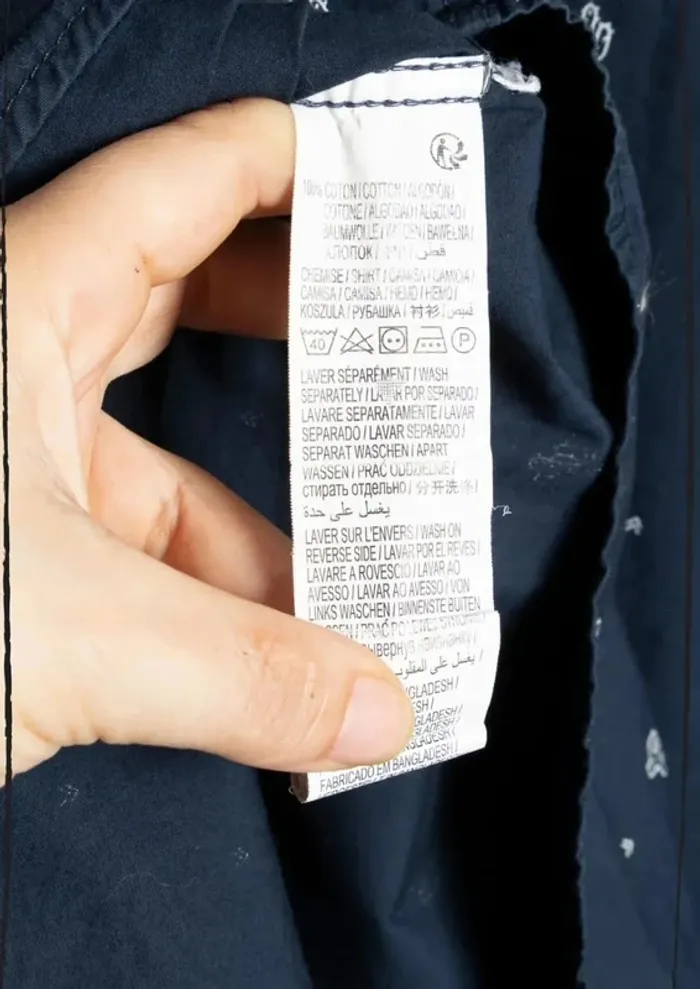Chemise été bleu motif cactus 100% coton Kiabi Taille XXL - photo numéro 9