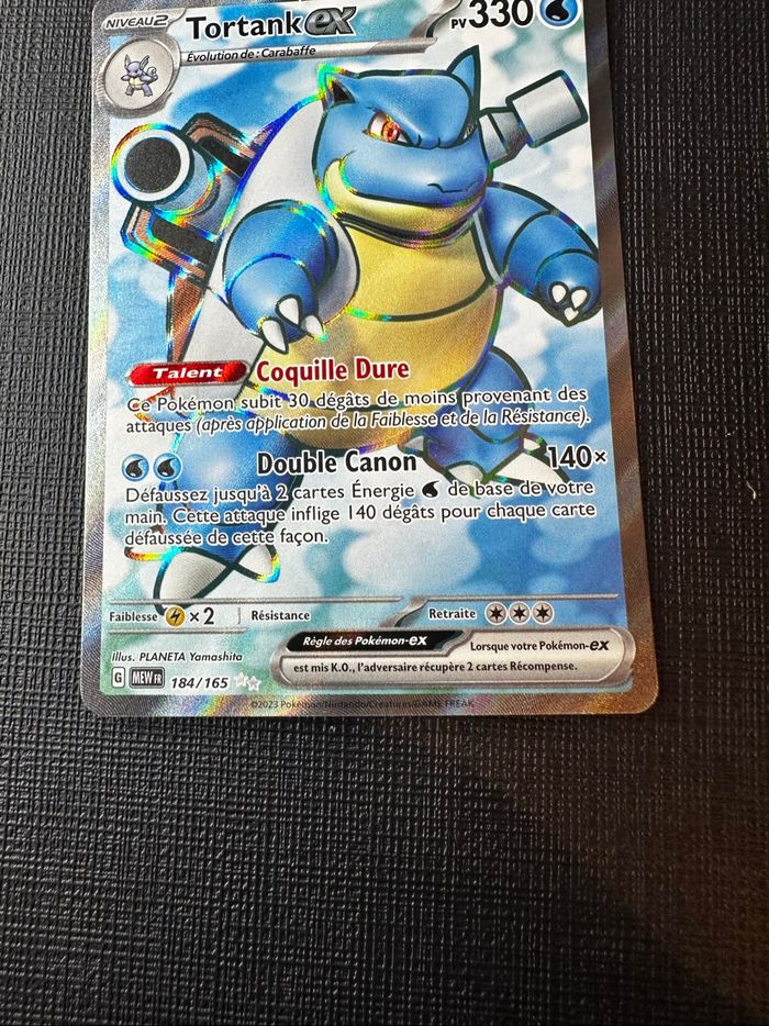 Tortank 184/165 Pokémon 151 - photo numéro 3