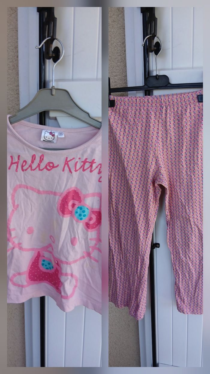 Lot de 3 pyjamas fins filles taille 7/8 ans défauts - photo numéro 2