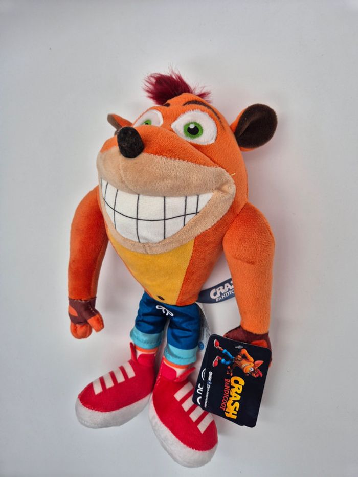 🌀 Peluche Crash Bandicoot – Officielle avec étiquette 🌀