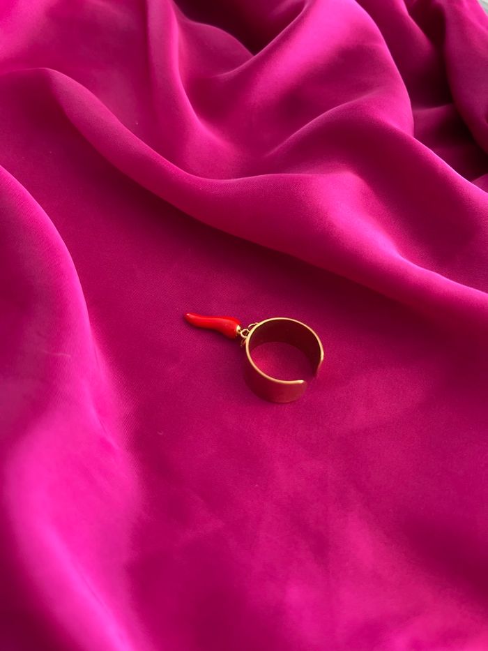 Bague tendance piment acier inoxydable - photo numéro 2