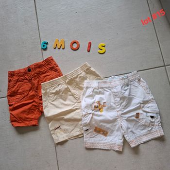 Lot #15 -  3 shorts 6mois