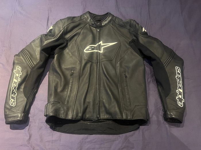 blouson cuir motard moto alpinestars gp-r pro comme neuf taille 50 eu