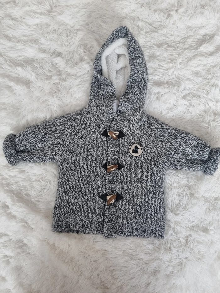 Veste grise tricot Marèse 6 mois - photo numéro 2