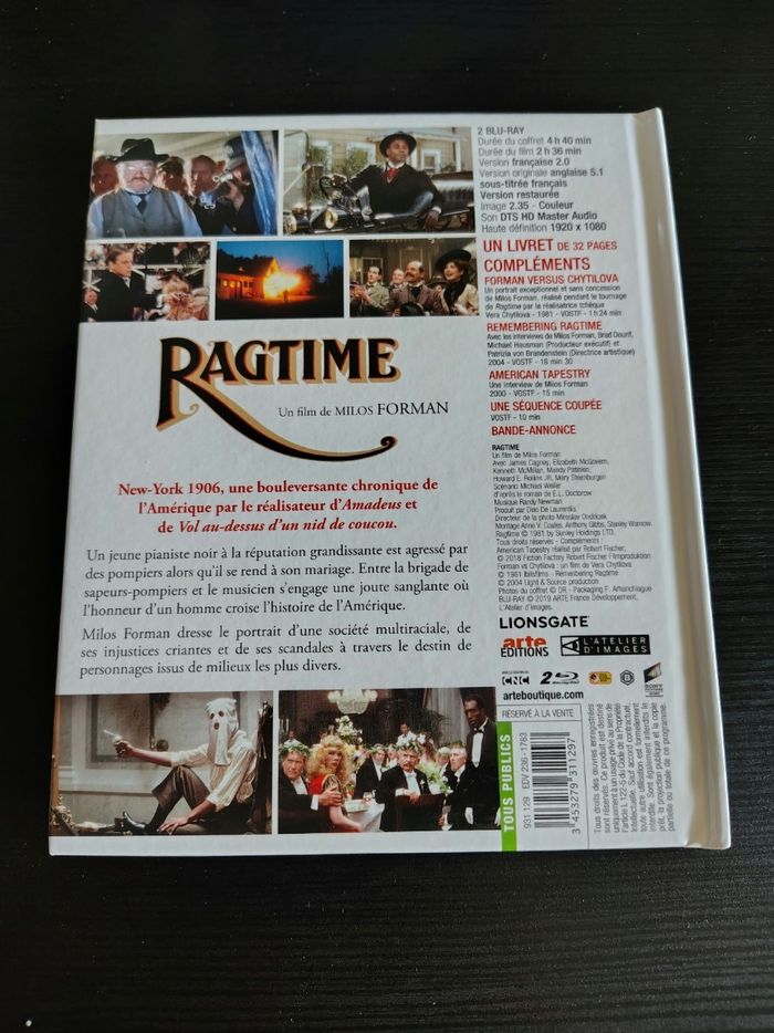 Blu Ray Digibook Ragtime (James Cagney, Brad Dourif, Milos Forman) - photo numéro 2