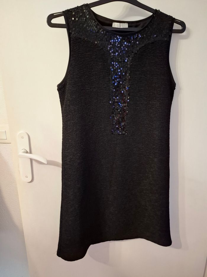 Robe noir sequin promod taille 38 en très bon état - photo numéro 10