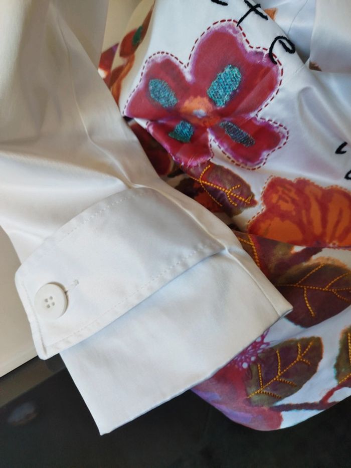 #trench#blanc fleuri#Desigual - photo numéro 5