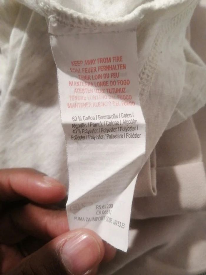 haut et t-shirt Puma blanc taille 40 - photo numéro 3