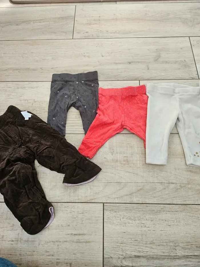 Pantalons legging bébé fille 3mois