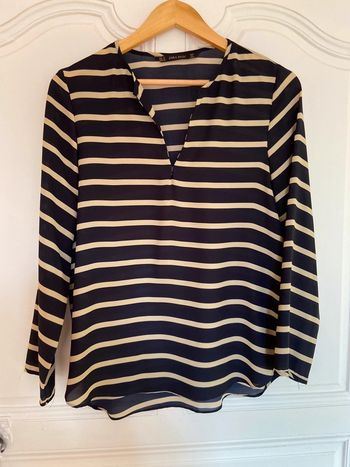 Blouse légère style marinière Zara taille M