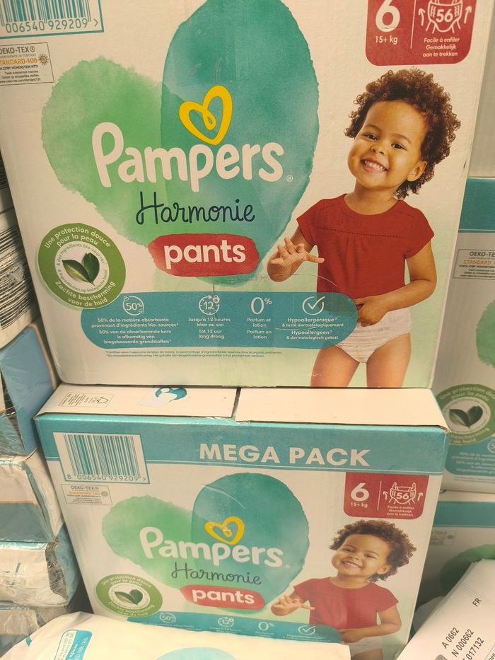 Pampers harmonie taille 6 2 cartons