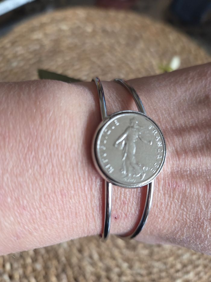 Bracelet vintage bijou pièce F - photo numéro 2