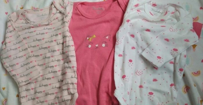 Lot séparable 12 bodys manche longue 3 mois fille