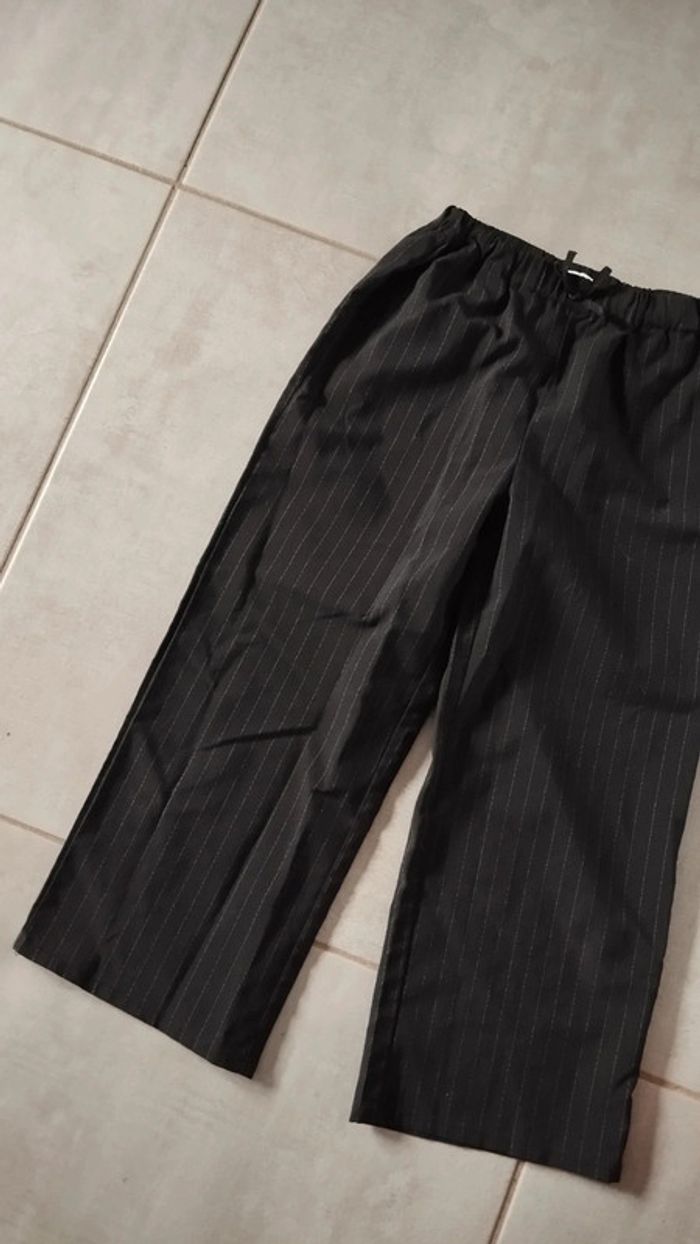 Pantalon noir rayures gemo taille 10 ans - photo numéro 4