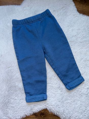 Pantalon souple épais bleu - 12 mois - In Extenso