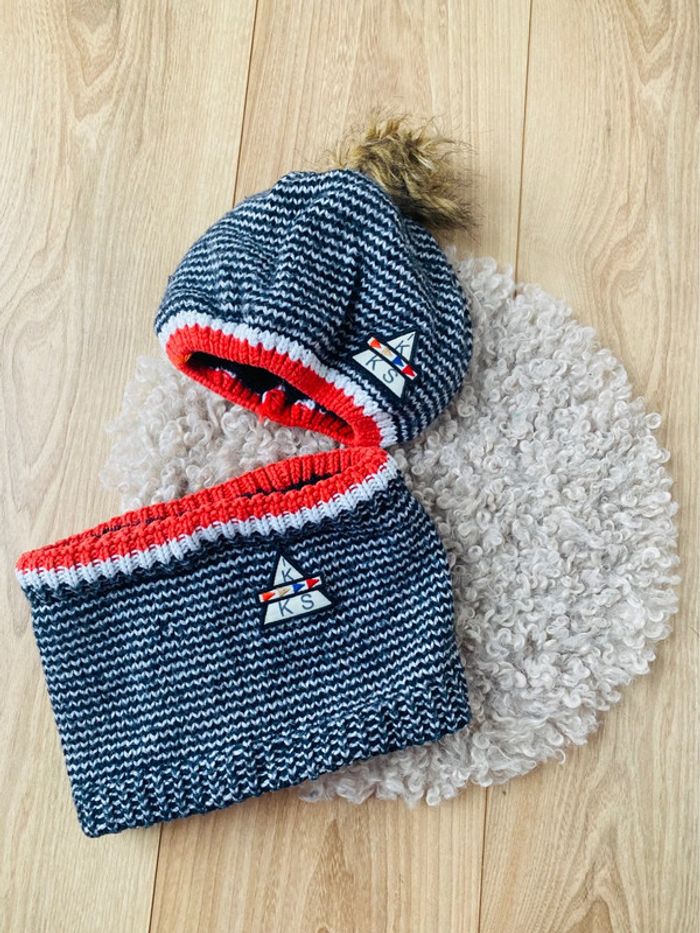 Ensemble bonnet/tour de cou IKKS