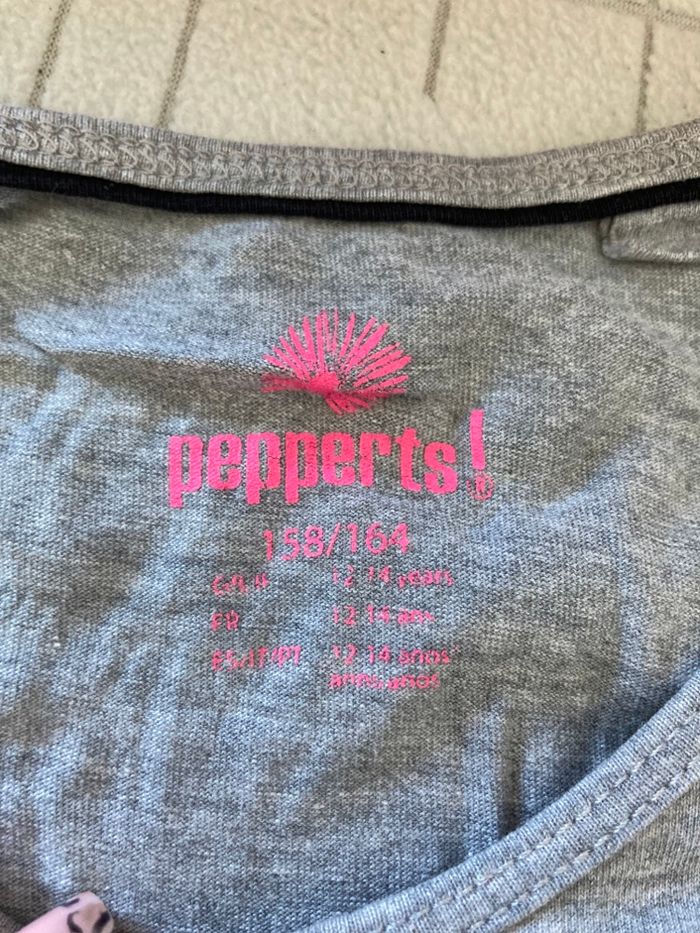 T-shirt gris « smile and be happy » - photo numéro 5