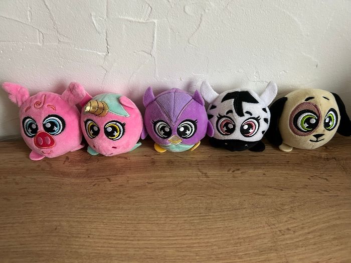 Lot de 5 peluches Wishy Squishy Plushy - photo numéro 2
