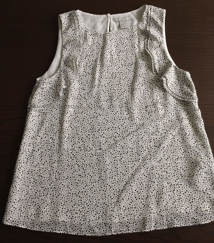 top blanc à pois T. 36 - photo numéro 3