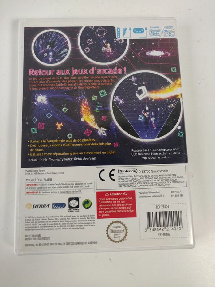 Geometry Wars Galaxies - Jeu wii - pal français complet très bon état - photo numéro 4