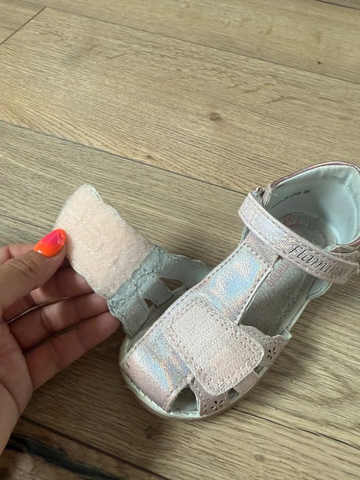 Paire de sandales rose pailletées fille 25 Flamingo - photo numéro 9