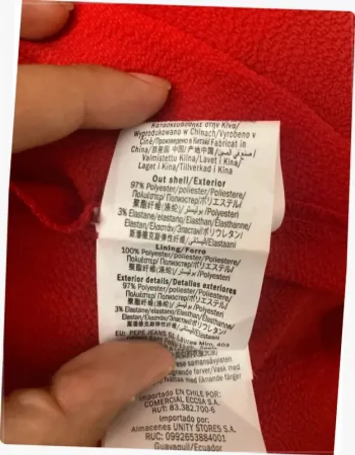 Robe rouge volant Pepe Jeans - photo numéro 9