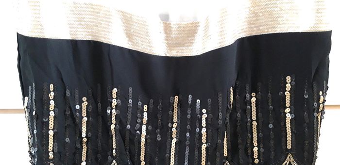 Robe droite voile et sequins Kiabi T. 40 - photo numéro 4