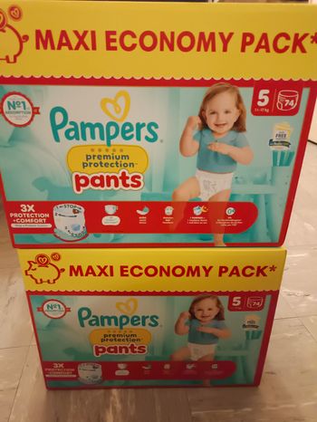 Couches Pampers premium protection pants Taille 5