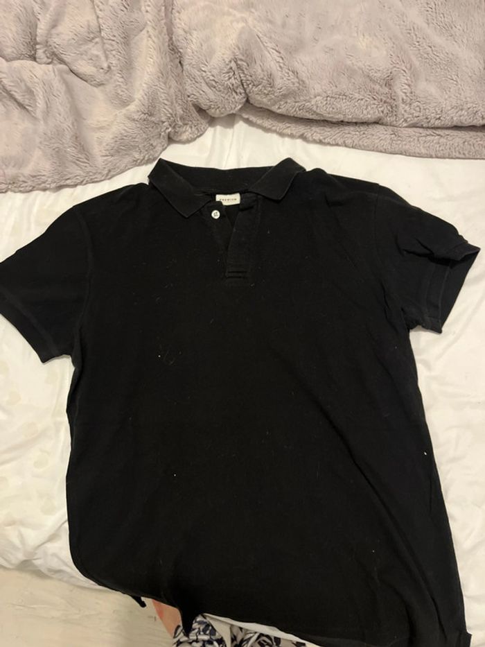 Polo noir homme