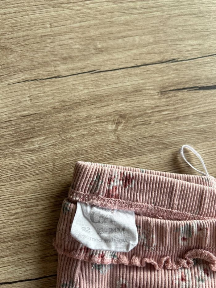 Lot de 2 leggings à fleurs C&A 92cm - photo numéro 4