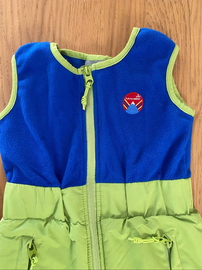 Wanabee Combinaison de ski vert/bleu sans manche Taille 3 ans - photo numéro 4