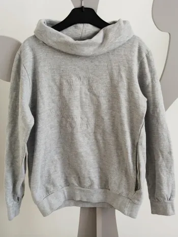 Sweat gris col roulé BKL taille 12 ans