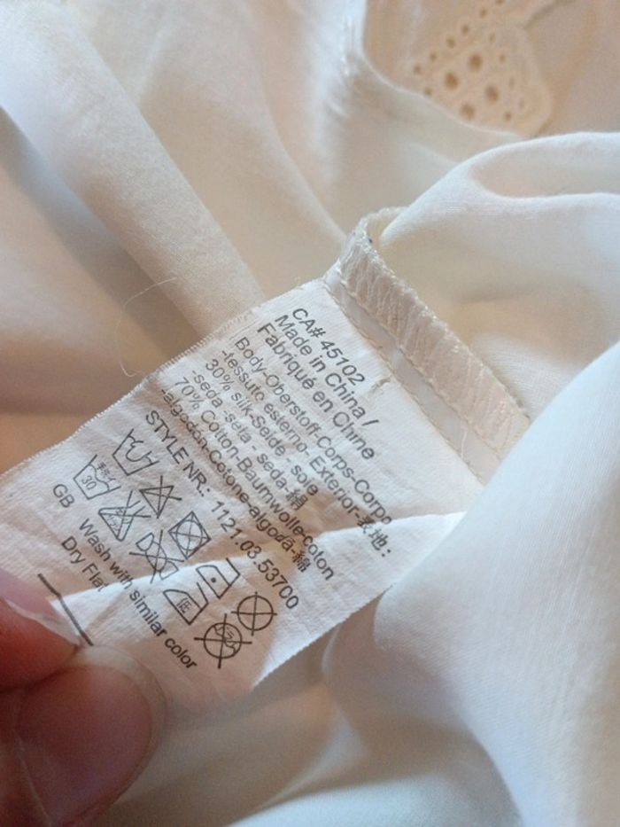 Blouse Écrue broderies maison scotch "la femme selon Marie" - photo numéro 15