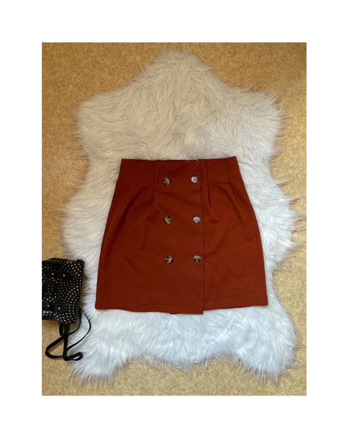 Jupe taille haute Ave ceinture Primark rouille Taille 38/M