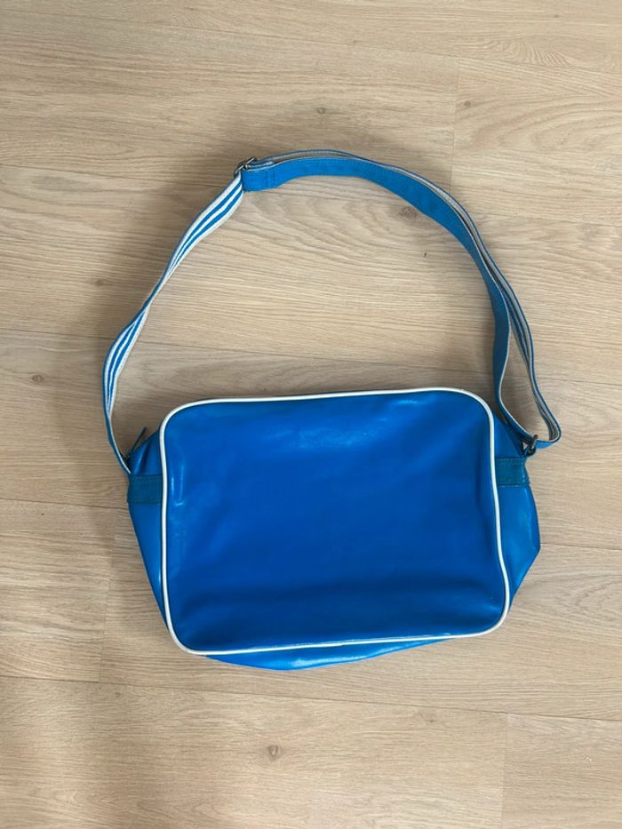 Sac bandoulière vintage Adidas bleu - photo numéro 4