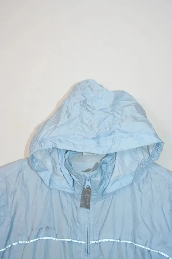 Imperméable style Kway bleu ciel Quechua, taille 10 ans - photo numéro 4