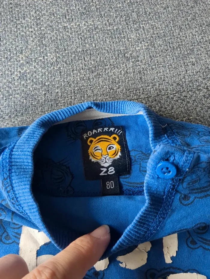 Tee shirt z8 bleu easy tiger 80 cm - photo numéro 6