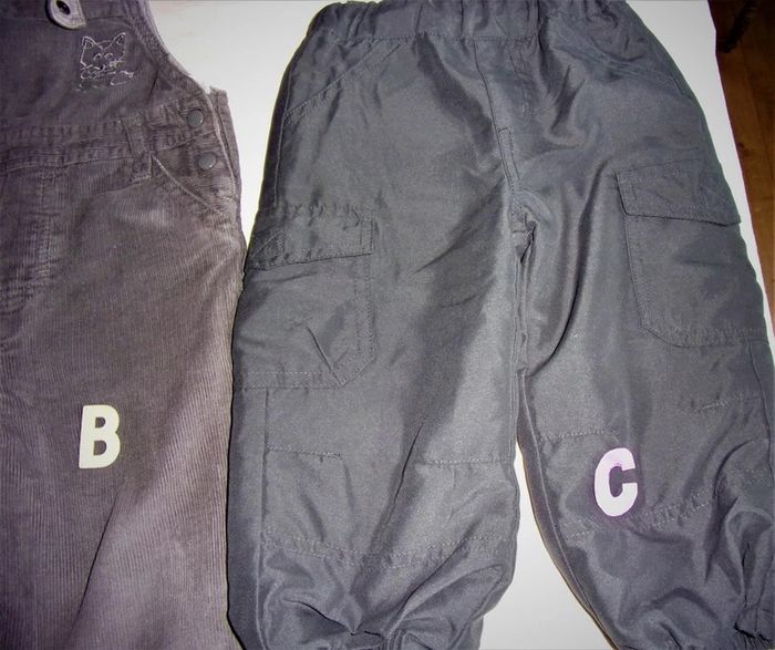 Lot de 3 pantalons + salopette - HIVER 18 mois - photo numéro 2
