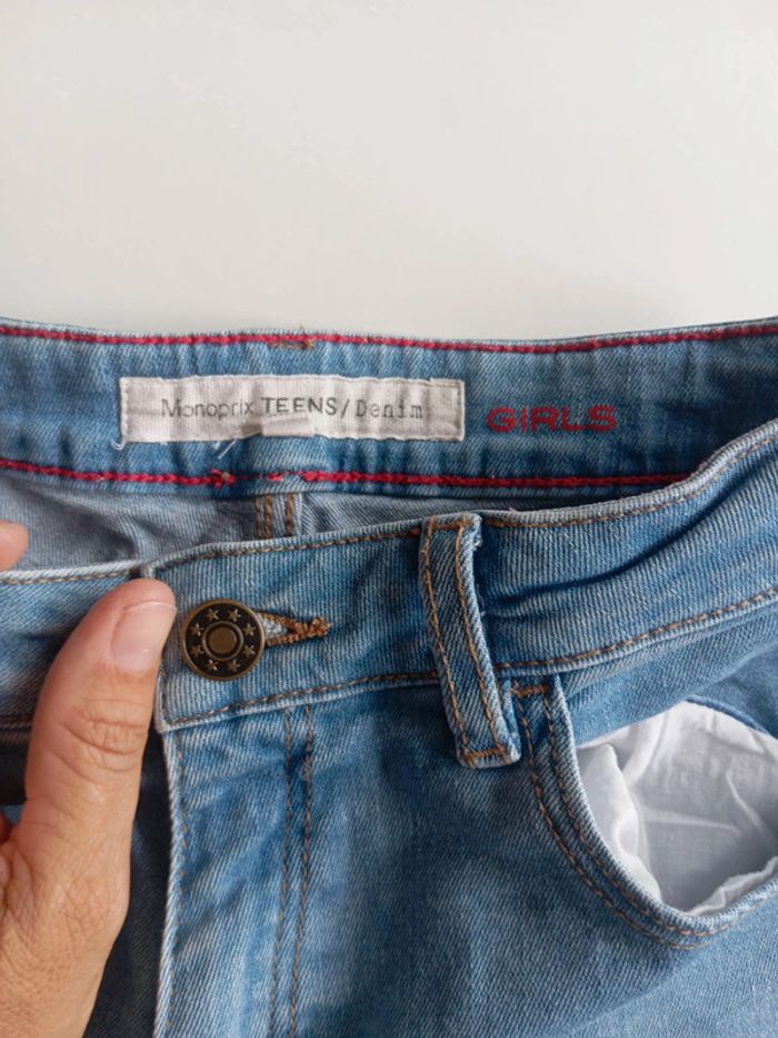 Short en jean 12 ans Monoprix - photo numéro 2