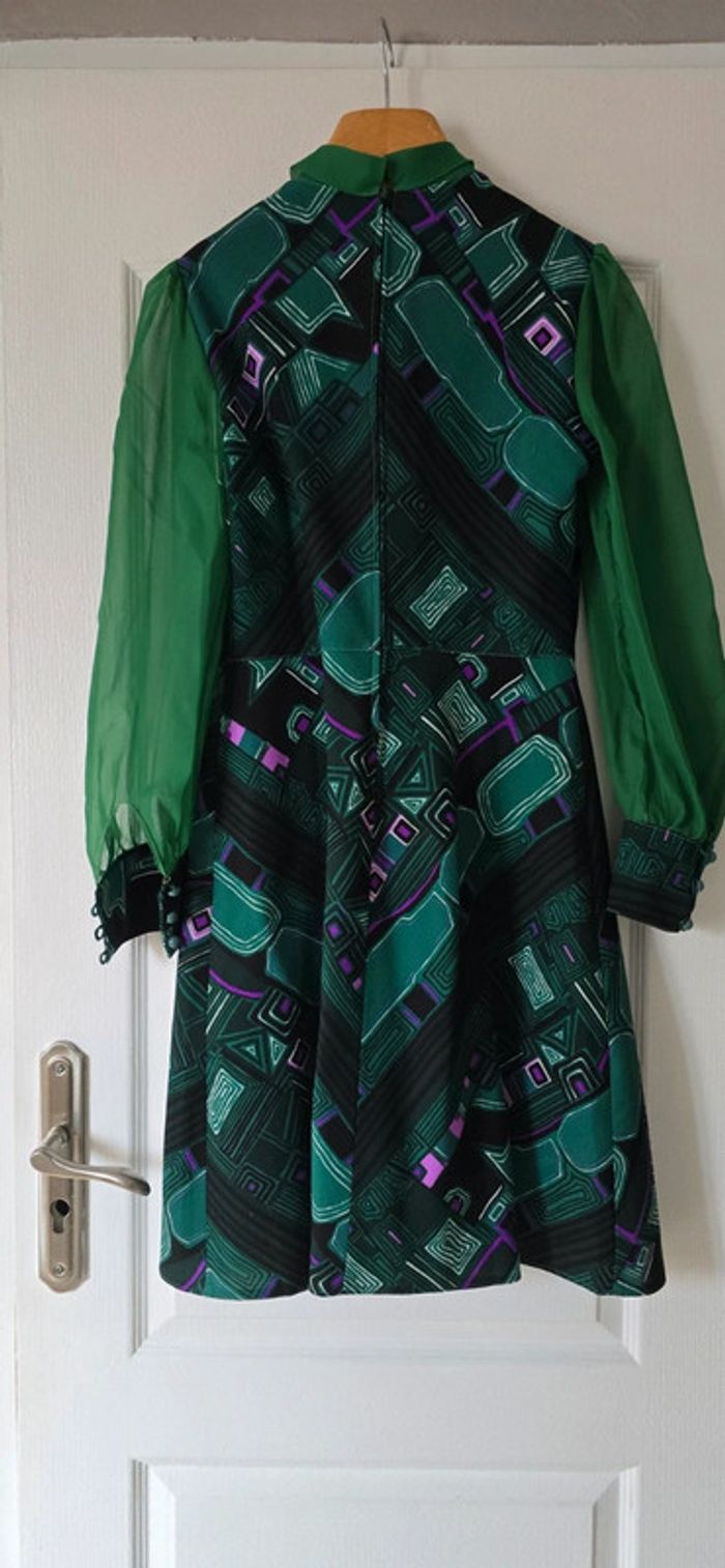 magnifique robe vintage des années 60/ 70 - photo numéro 16